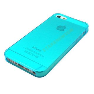 Newly listed LIGHT BLUE CLEAR Thin TPU GEL Case Cover For Apple 