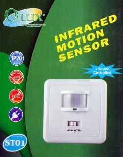 pir motion sensor sound activated light switch oxlux time left