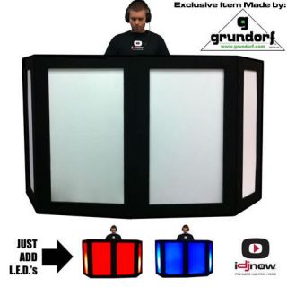 LED FACADE COLOR LED LIGHT UP DJ BOOTH FRONTBOARD FOR 6FT TABLE