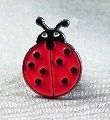   Enamel Pin Badge Brooch Ladybird Flying Insect Red (Lady Bird Ladybug