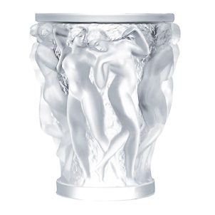 Lalique Crystal (Free W/wide Shipping) BACCHANTES XXL VASE Ref 