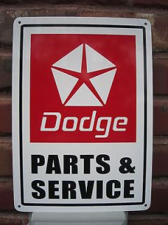 DODGE Parts & Service sign Challenger Dart Ram Charger Hemi Garage 