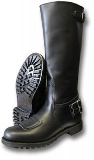 new pair classic gth police motorcycle boots back zip