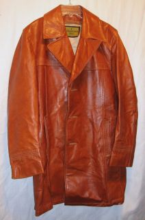   Leather Detailed Robert Lewis Idea Size 40 Lined Coat Jacket EUC
