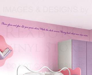 Wall Decal Sticker Quote Vinyl Art Lettering Letter Rapunzel Tangled 