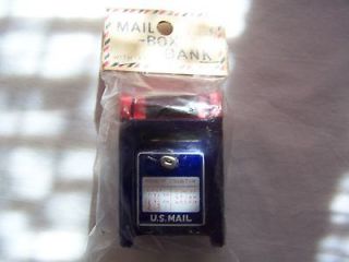 VINTAGE 1960 TIN MAIL BOX still in Original Package with key