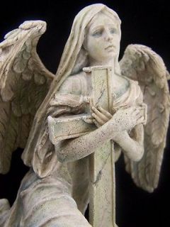Saint St Lofiel Mourning Archangel Angel Sculpture Art Statue Marble 