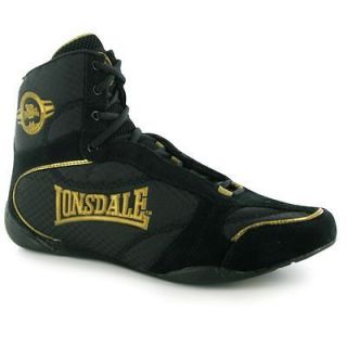 lonsdale mens rapid boxing boots black gold new more options