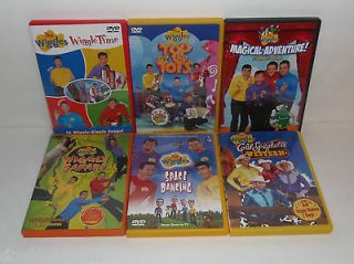 LOT OF 6 THE WIGGLES DVD MOVIES COLD SPAGHETTI WESTERN SPACE DANCING 