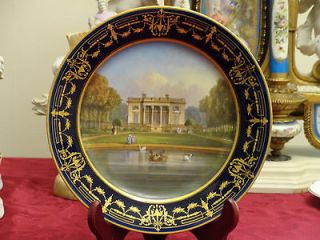 Finest HP Sevres Porcelain Cabinet Plate of French Palace Grand 