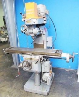 INDEX VERTICAL MILLING MACHINE 9 x 46.5 TABLE MILL 1.5 HP MOTOR