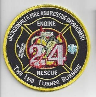   Jacksonville Fire and Rescue Dept Engine/Rescue 24~ Lem Turner Burners