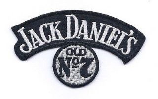 3pk. JACK DANIELS OLD NO. 7 100% Embroidered Iron On JD Patch