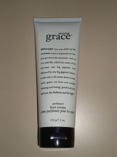 Philosophy Amazing Grace Perfumed Foot Cream 7.5 oz Exfoliating Hi 
