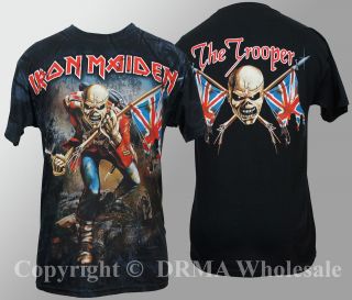 Authentic IRON MAIDEN Eddie The Trooper ALLOVER T Shirt S M L XL NEW
