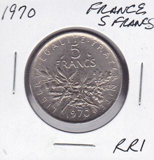 1970 france 5 francs world coins  3