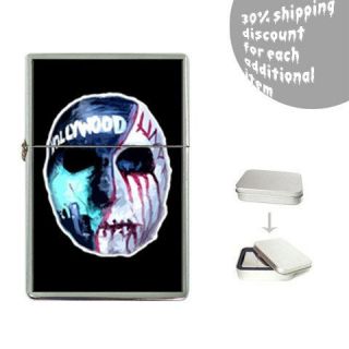 hollywood undead mask flip top lighter with case