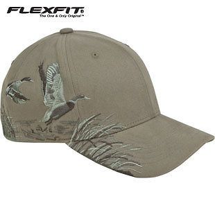 flexfit duck hunting mallard waterfowl hat cap more options size