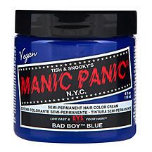 manic panic classic semi permanent hair dye bad boy blue