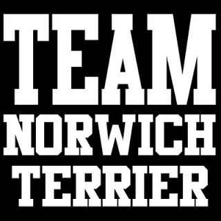 team norwich terrier t shirt fab dog puppy owner gift