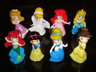   Disney Princesses Figures Cake Toppers Snow White Little Mermaid Belle