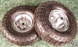 2pc 10 air rubber wheels w rim new dolly tire