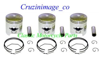 KAWASAKI H1 0.5mm OVERSIZE PISTON SET Pistons,Rings,Pins,Clips,Include 