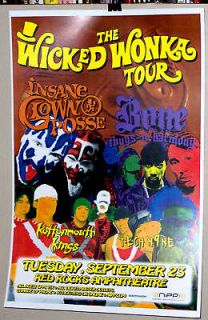 ICP Insane Clown Posse BONE Tech N9NE BONE Concert Poster RED ROCKS 