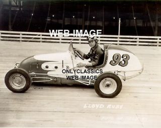   GROUNDS SPEEDWAY BOARD TRACK RACER LLOYD RUBY MIDGET AUTO RACING PHOTO