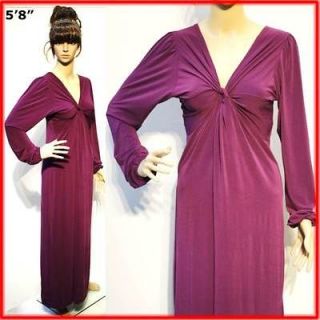 10 New Maxi Long Dress Purple Winter Autumn Hot Long Sleeve 