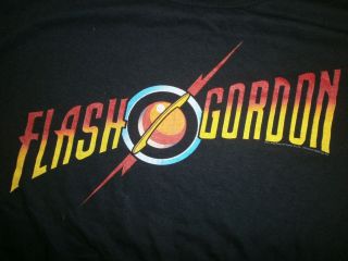 flash gordon t shirt size large l logo retro comic black