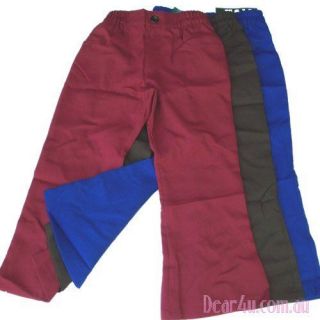 New School Uniform girls bootleg pants Royal blue brown maroon 5 12