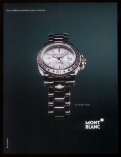 2004 mont blanc montblanc gmt watch photo print ad time left $ 8 49 