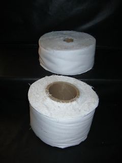   End Roll 2 Rolls White/Off White Gauze Like Sheer Curtain Weight