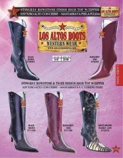   ROWSTONE HIGH TOP WITH ZIPPER LADIES WOMENS BOOTS BY LOS ALTOS