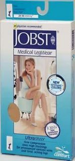 Jobst Womens UltraSheer Compression Pantyhose 20 30 mmhg Supports 