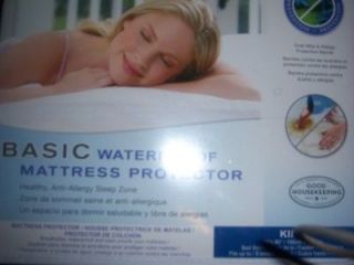   BED FULL DOUBLE KING QUEEN WATERPROOF MATTRESS PROTECTOR (NWT