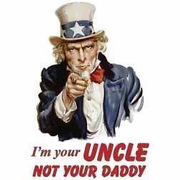 Funny T Shirt Im Your Uncle Not Your Daddy Uncle Sam Political Tee