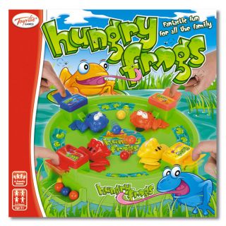 CHILDRENS FAMILY HUNGRY FROGS MARBLE GRAB GAME LIKE HUNGRY HIPPOS 