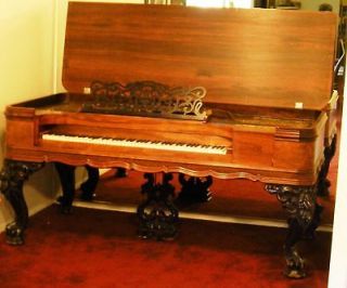 rare antique mid 1800s Victorian Square Grand, Weber Piano, worth 26K 
