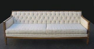 Vintage Off White French Provincial Tufted SOFA ~ Couch ~ French 