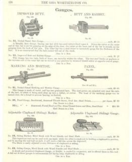 1902 stanley marking gauge antique catalog ad 