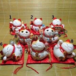   Lucky Cat Money Box Piggy Bank Maneki Neko Good Fortune Gift Cute