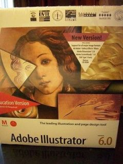   shipping on New Adobe Illustrator 6.0 for MAC    Education Version