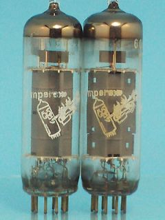 amperex 6cw5 el86 bugle boy vaccum tube 1965 matched pair