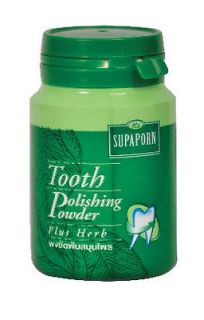 SUPAPORN Tooth Polishing Powder Plus Herb Freshen Breath Thai 