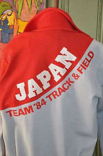 Authentic VINTAGE 1984 LOS ANGELES OLYMPIC JAPAN TEAM TRACK SUIT Size 