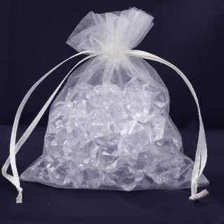 10x12CM 50/lot White Organza Jewelry Packing Pouch Wedding Gift Bag 