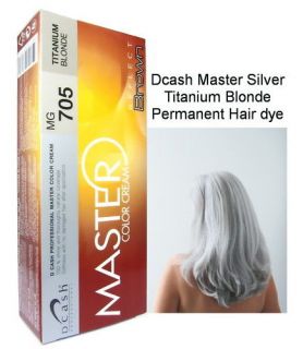 dcash master permanent hair dye silver titanium blonde from thailand