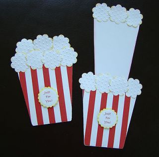 Stampin Up Handmade Popcorn Card, Birthday, All Occasion, Gift card 